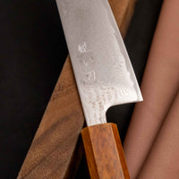 Hokiyama Bunka AUS-10 Swirl Damascus 170 mm