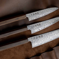 Hikari Santoku SLD Kurozome Damascus 170 mm