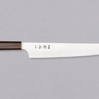 Hayabusa Sujihiki Aogami Super Ebony 270 mm je nož z daljšim rezilom, primeren za izkušene uporabnike.