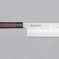 Kouhei-Shinmatsu ZDP-189 Nakiri Silver 170 mm je plod desetletja izkušenj, nabranih s prodajo in dela z noži z naše strani in znanja kovanja nožev, podanega skozi generacije mojstrov kovačije Suncraft. Noži iz jekla ZDP-189 so izjemno redki in jih Suncraft izdeluje specifično za OsterRob.