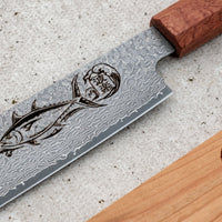 Maguro Kiri VG-10 Raindrop Damascus 465 mm