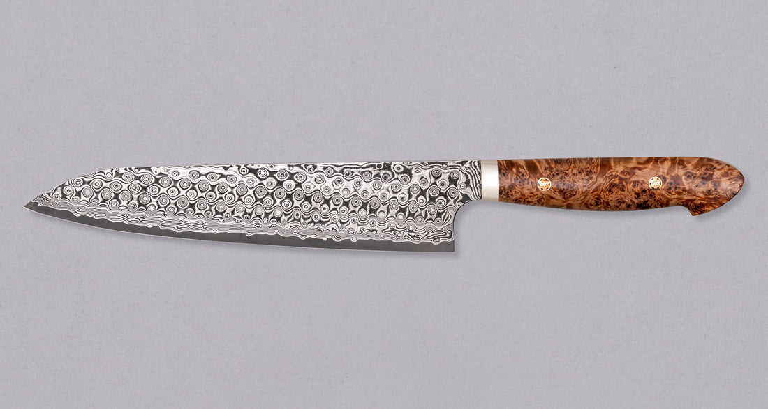 Nigara Gyuto SG2 Damascus Maplewood 240 mm_2