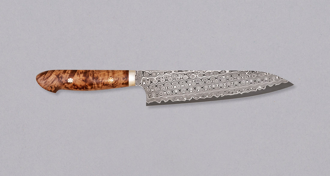 Nigara Gyuto SG2 Damascus Maplewood 210 mm_1