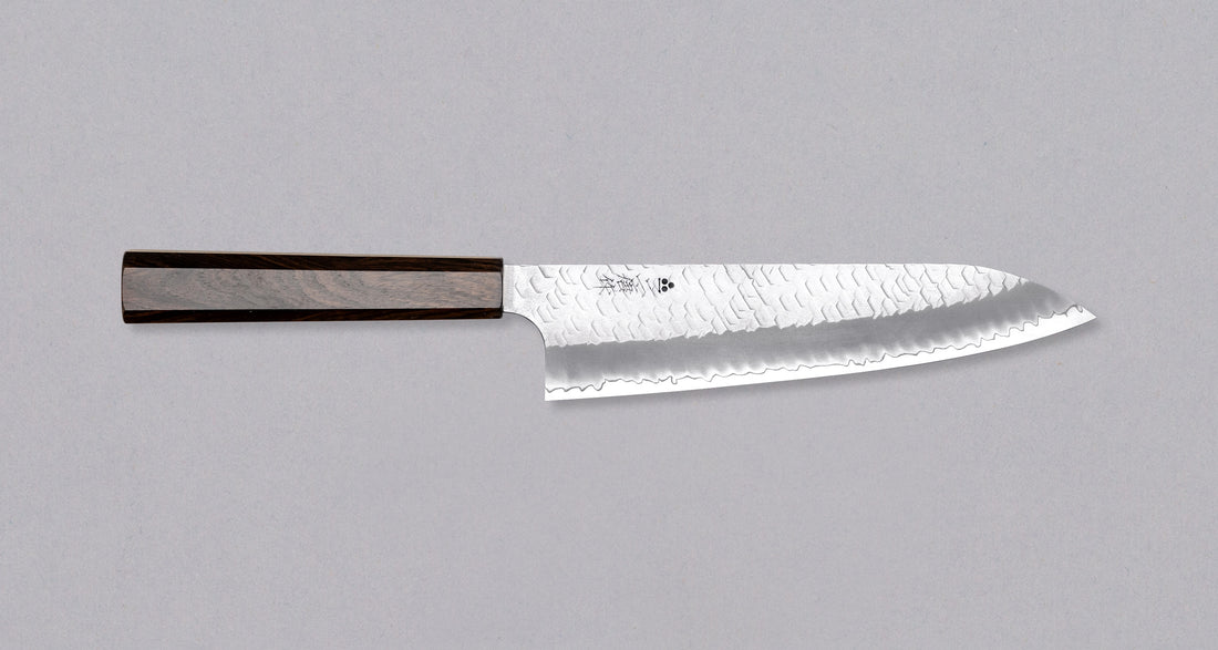 Nigara Gyuto SG2 Migaki Tsuchime Wa Ebony 210 mm