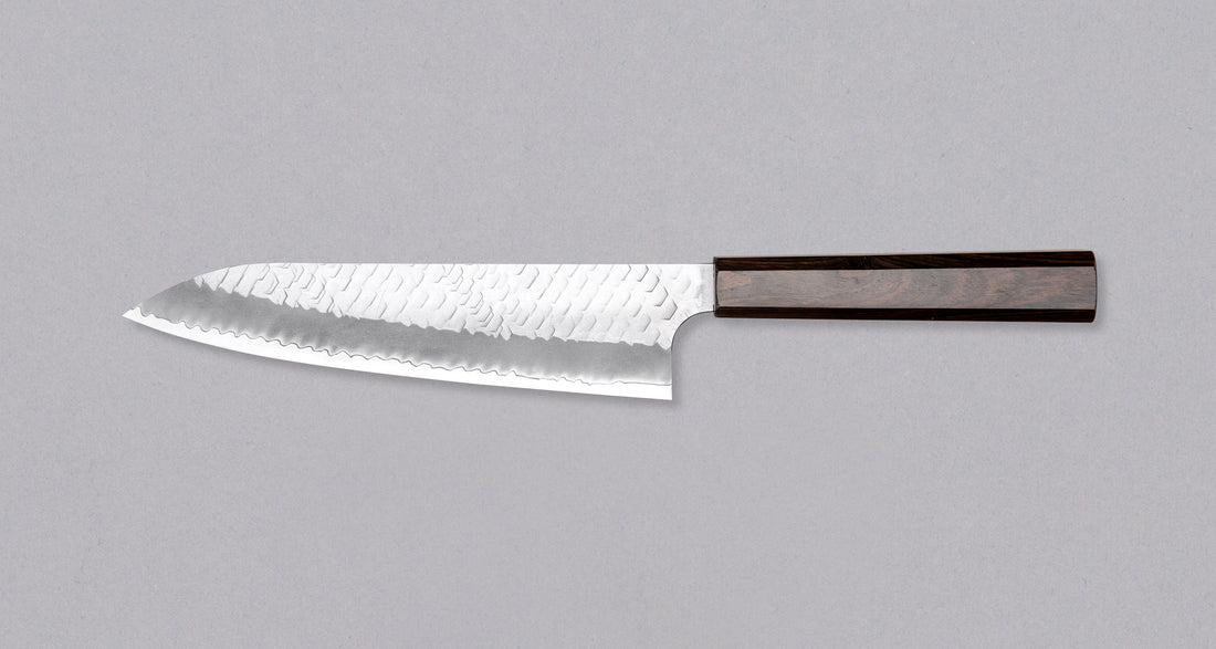 Nigara Gyuto SG2 Migaki Tsuchime Wa Ebony 210 mm