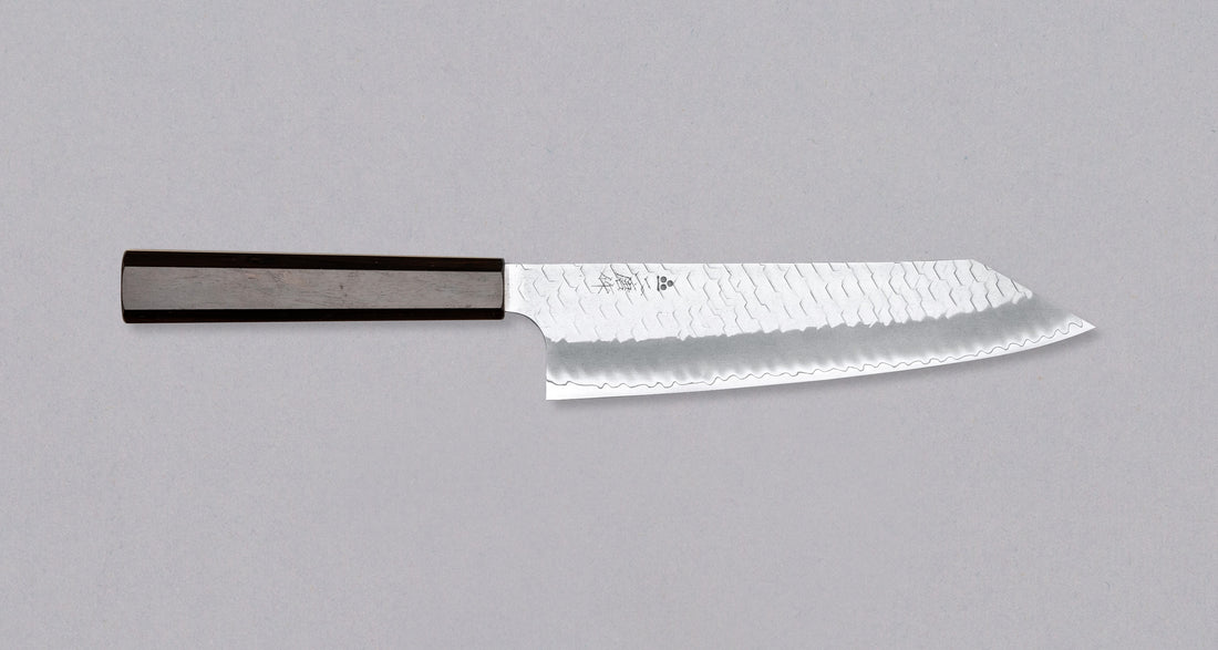 Nigara Kiritsuke-Gyuto SG2 Migaki Tsuchime Wa Ebony 210 mm