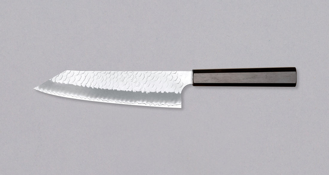 Nigara Kiritsuke-Gyuto SG2 Migaki Tsuchime Wa Ebony 210 mm
