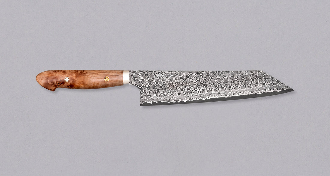 Nigara Kiritsuke-Gyuto SG2 Damascus Maplewood 240 mm_1