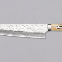 Saji Kiri-Gyuto SRS13 Damascus Tsuchime Stag Antler 240mm