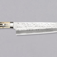 Saji Kiri-Gyuto SRS13 Damascus Tsuchime Stag Antler 240mm