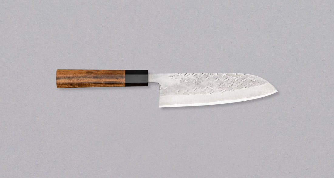 Tadafusa Santoku SLD Polished Hammered 165 mm