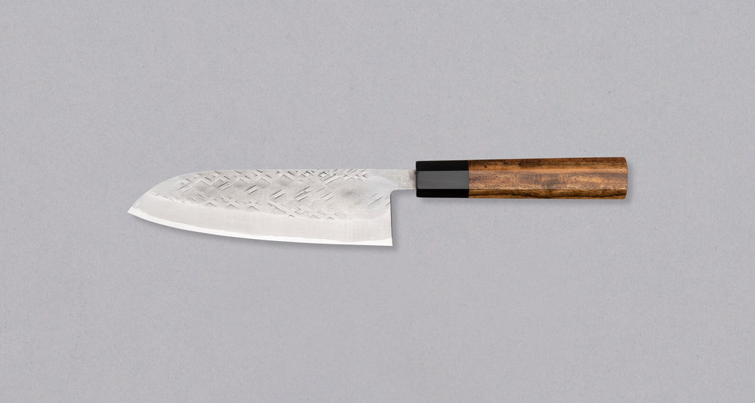Tadafusa Santoku SLD Polished Hammered 165 mm