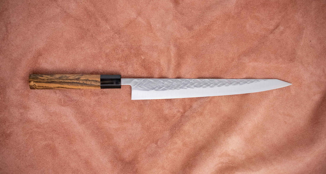 Tadafusa Sujihiki SLD Polished Hammered 270 mm