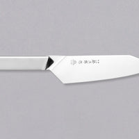 Tojiro Origami Santoku 165 mm je vsestranski japonski kuhinjski nož, ki je nezahteven za vzdrževanje in cenovno ugoden. Njegov dizajn je edinstven - nož je izdelan iz enega samega kosa, brez varjenja. Prejel je svetovno znano nagrado iF Design Award. Rezilo je izdelano iz molibden-vanadijevega jekla s trdoto 58-59 HRC.