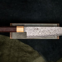 Tsunehisa Santoku AUS-10 Damascus 185 mm