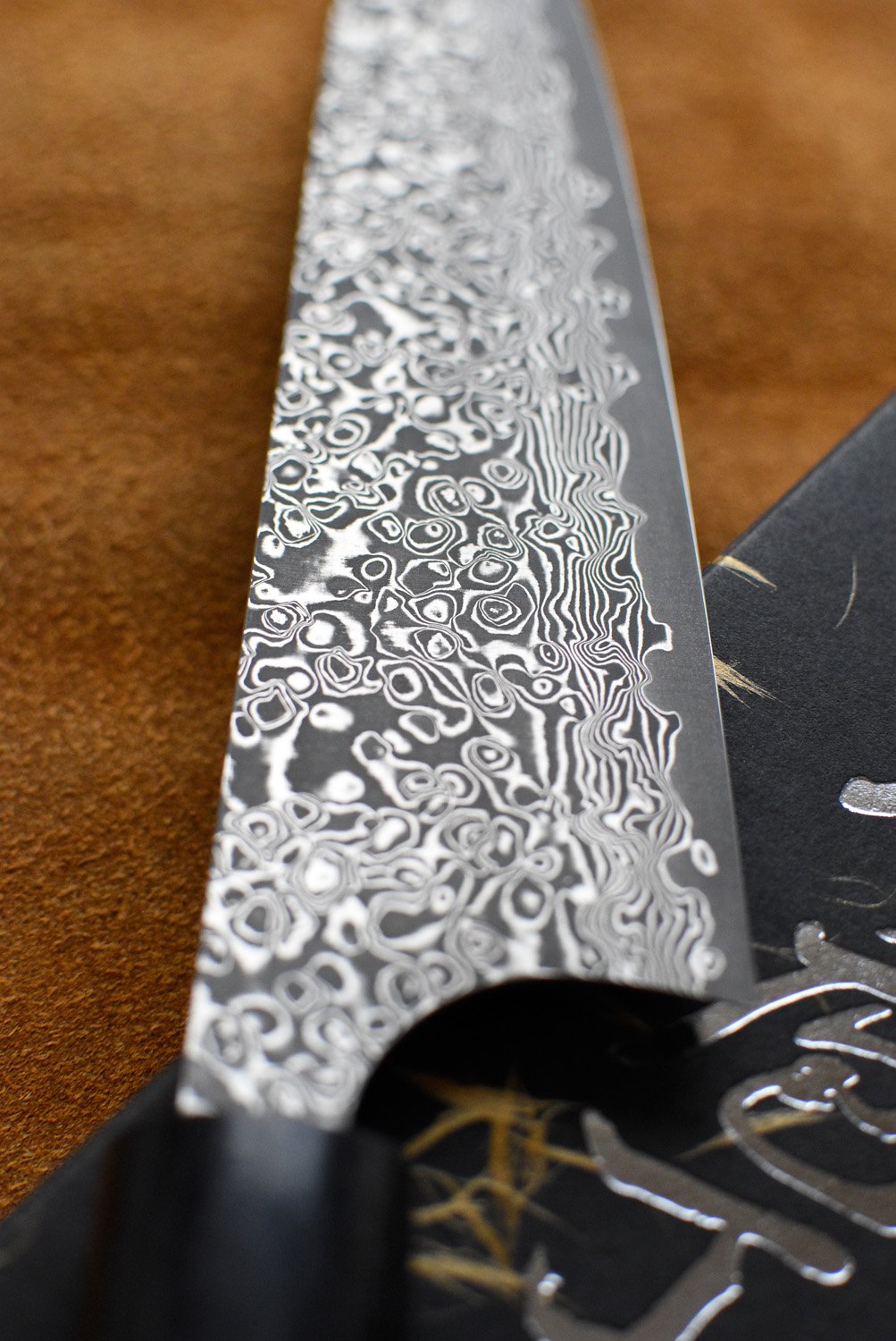 Kato Gyuto VG-10 Damascus Wa 210 mm_8