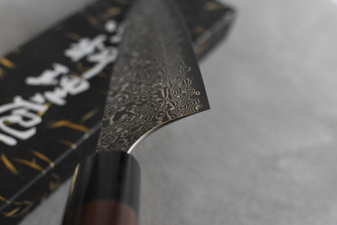 Kato Gyuto VG-10 Damascus Wa 210 mm_4