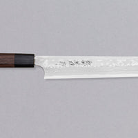 Kitaoka Kiritsuke Shirogami #2 Damascus 240 mm_1
