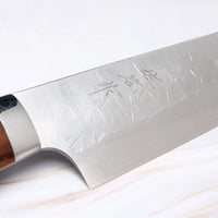 Saji Gyuto SRS13 Tsuchime 210 mm_9