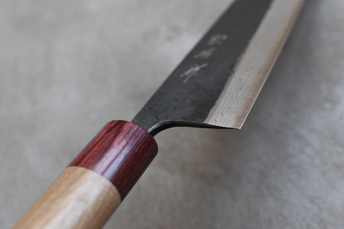 Muneishi Gyuto Aogami #2 Damascus Cherry 210 mm_3