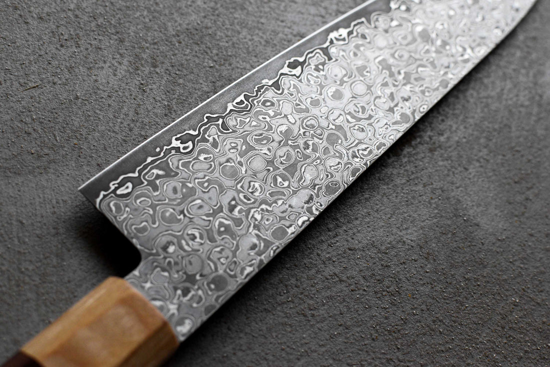 Tsunehisa Gyuto AUS-10 Damascus 210 mm_11