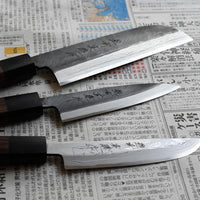 Kitaoka Kamagata Usuba Shirogami #2 Damascus 160 mm_12