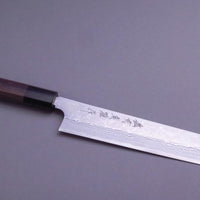 Kitaoka Kiritsuke Shirogami #2 Damascus 210 mm_3