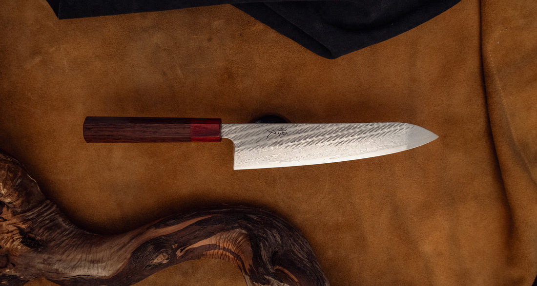 Tsunehisa Gyuto AUS-10 Nawame Damascus 210 mm