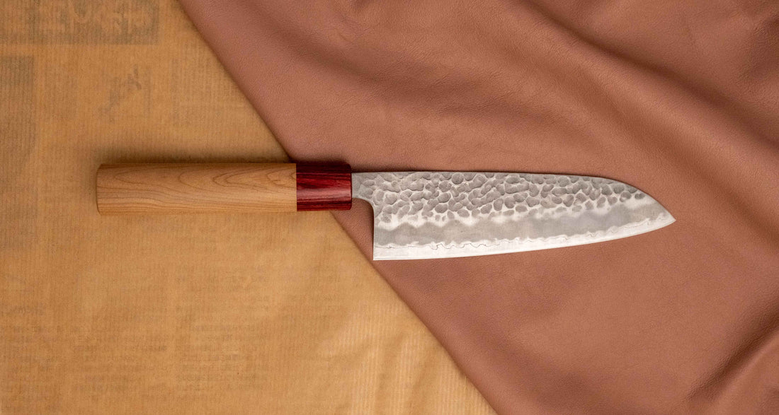 Tsunehisa Santoku Aogami Super Cherry 165 mm