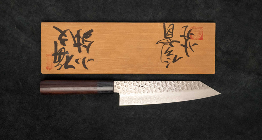 Tsunehisa Kiri-Santoku VG-10 Damascus Tsuchime 180 mm