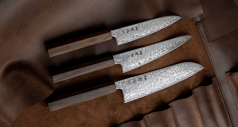 Hikari Santoku SLD Kurozome Damascus 170 mm