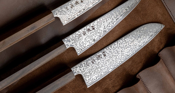 Hikari Santoku SLD Kurozome Damascus 170 mm