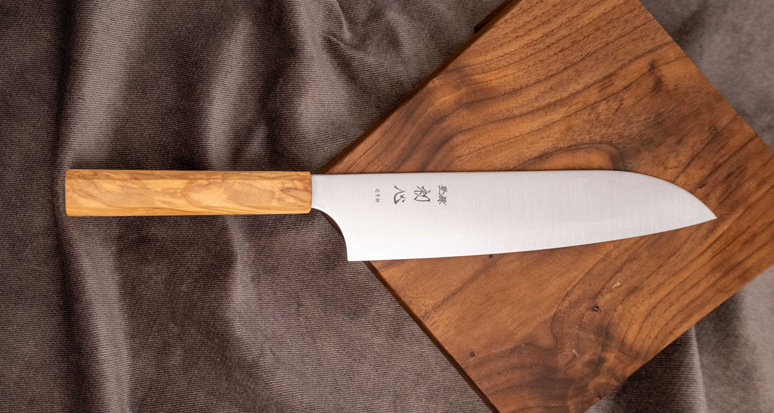 Hayabusa Santoku Aogami Super Oljka 180 mm