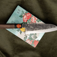 Tanaka Santoku Aogami Kuro-uchi Damascus 165 mm