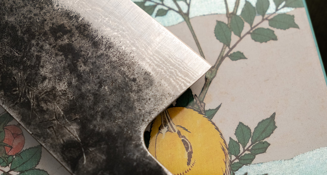Tanaka Santoku Aogami Kuro-uchi Damascus 165 mm