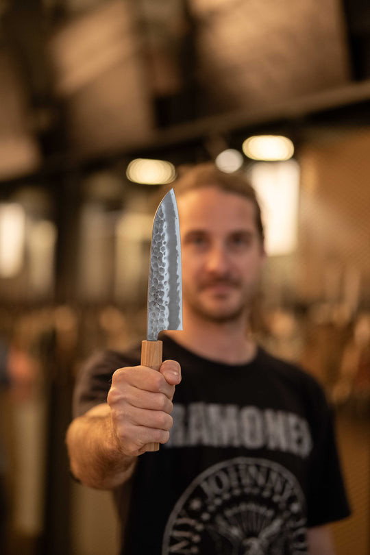 2. Tsunehisa Santoku Shirogami #2 Cherry 170 mm