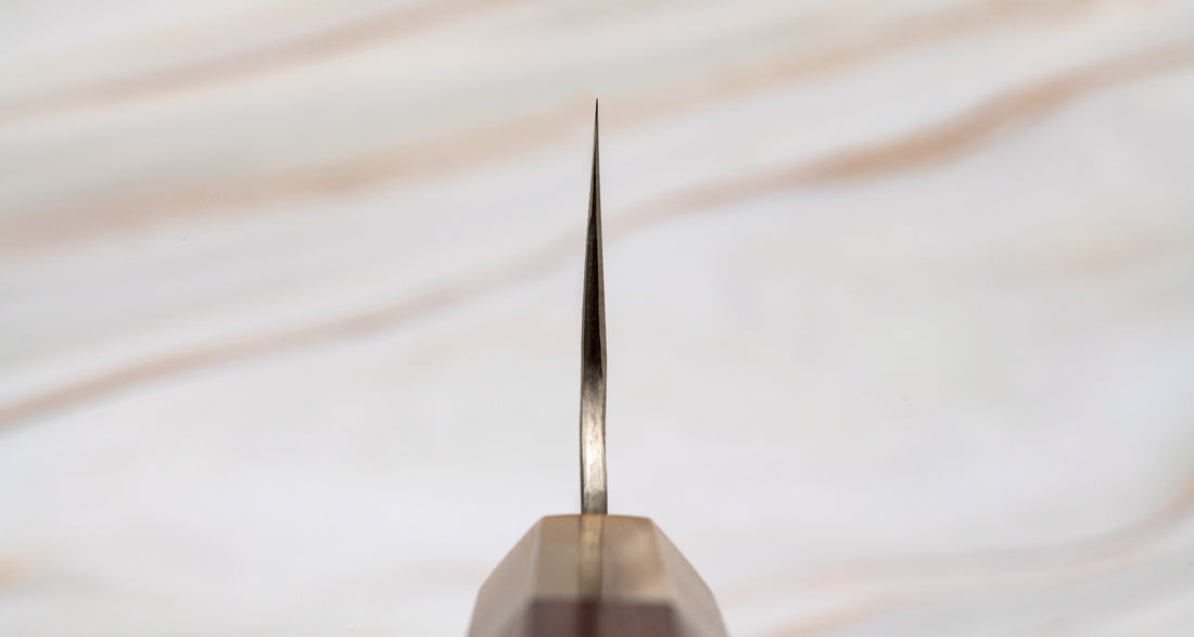 Nigara Gyuto STRIX Damascus Tsuchime Wa Rosewood 210 mm