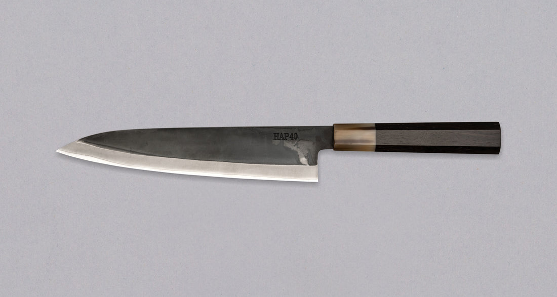 HAP-40 Gyuto Black Ebony Blond Buffalo 210 mm [limited]