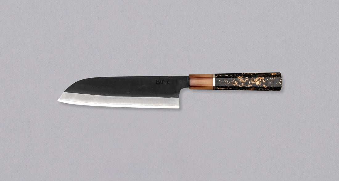 HAP-40 Santoku Black Gold Carbon 180 mm