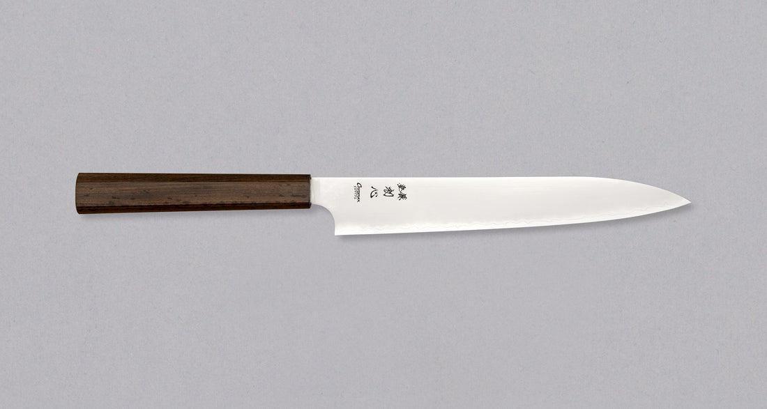 Hatsukokoro Kanetsugu Sujihiki Chromax Migaki 240 mm [ebony]