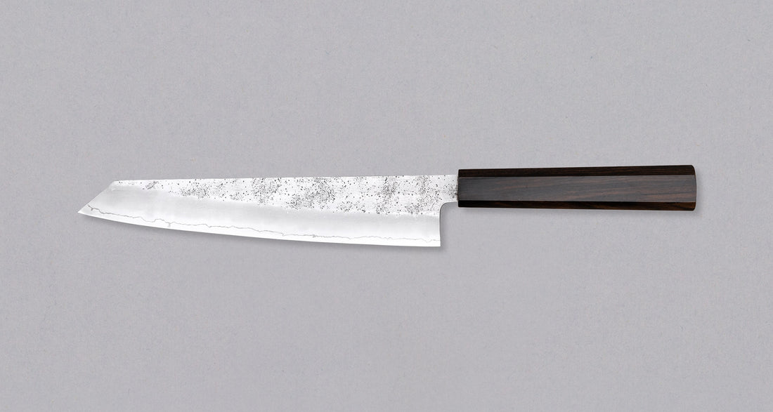 Hatsukokoro Ginrei Kiri-Gyuto Ginsanko Nashiji Ebony 205 mm