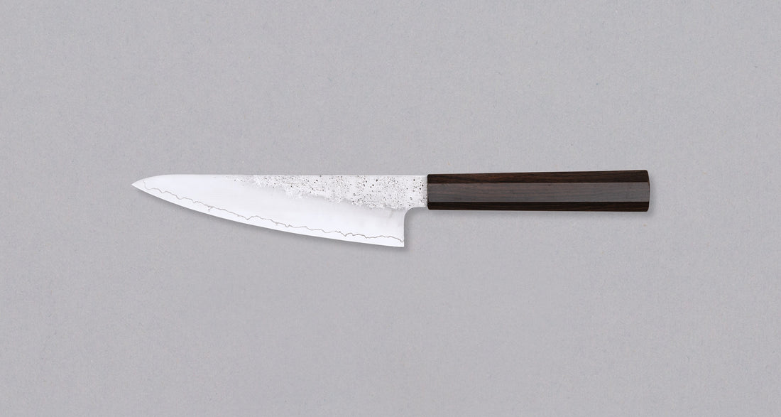 Hatsukokoro Ginrei Ko-Santoku Ginsanko Nashiji Ebony 150 mm
