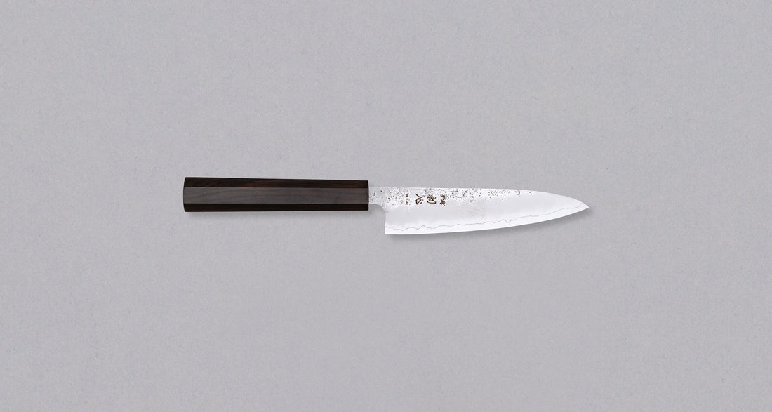 Hatsukokoro Ginrei Petty Ginsanko Nashiji Ebony 130 mm