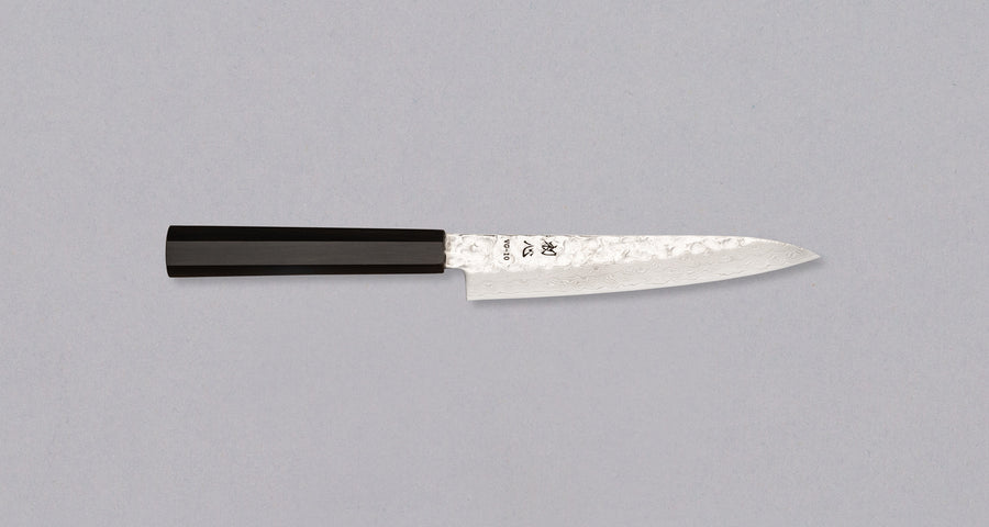 Hayabusa Petty VG-10 Tsuchime Damascus Ebony 150 mm