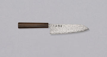 Hikari Santoku SLD Kurozome Damascus 170 mm