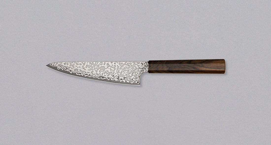 Hikari Ko Santoku SLD Kurozome Damascus 150 mm