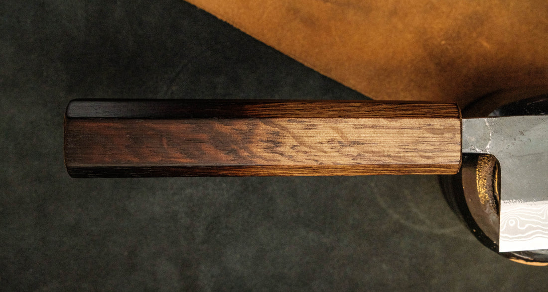 Naoto Kitaoka Bunka Aogami #1 Damascus Kuro-uchi 180 mm