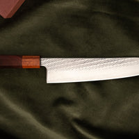 Hokiyama Gyuto Ginsanko Nawame Damascus 210 mm [Kaotan/Rosewood]