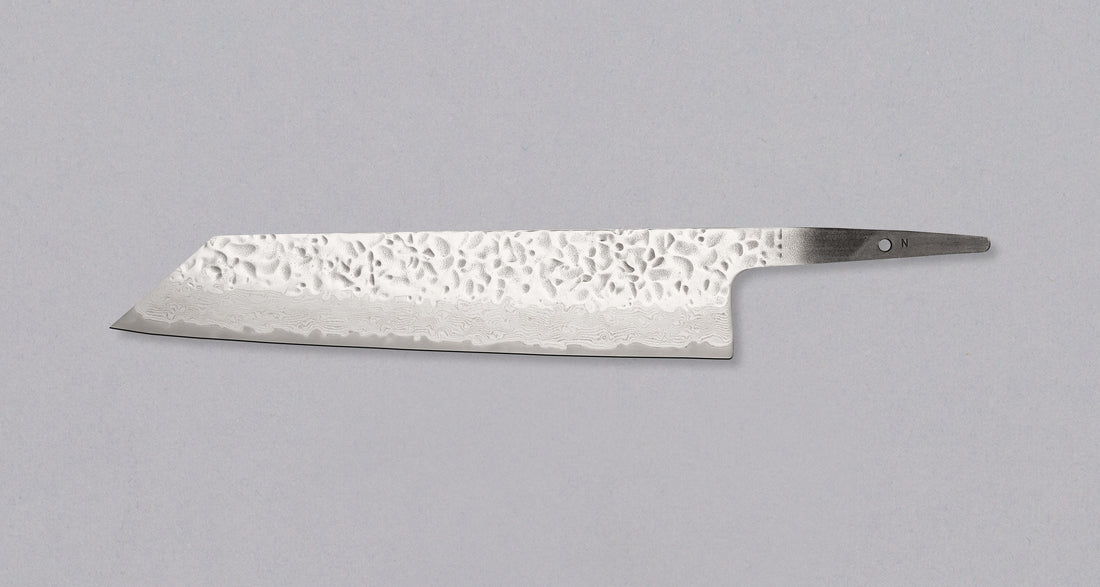 Hokiyama Kiritsuke AUS-10 Damascus 240mm (9.4") - BLADE