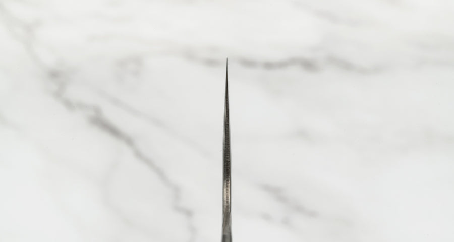 Hokiyama Kiritsuke AUS-10 Damascus 240mm (9.4") - BLADE
